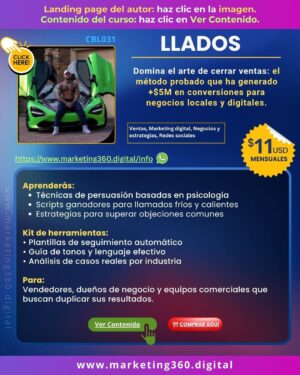 Plataforma Llados -Cómo Escalar tu Negocio de Entrenamiento y Nutrición - CBL031