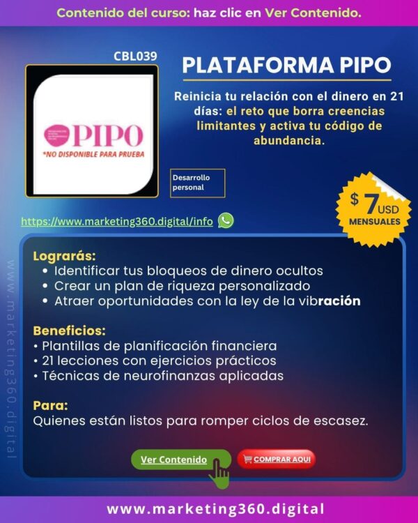 Plataforma PIPO - CBL039