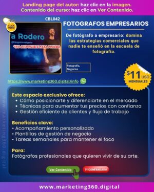 Plataforma Fotógrafos Empresarios -CBL042