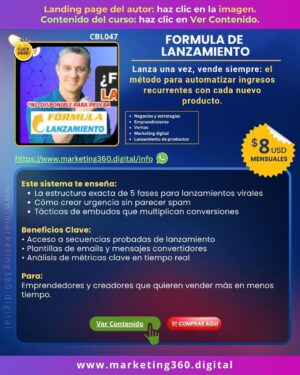 FORMULA DE LANZAMIENTO - CBL047