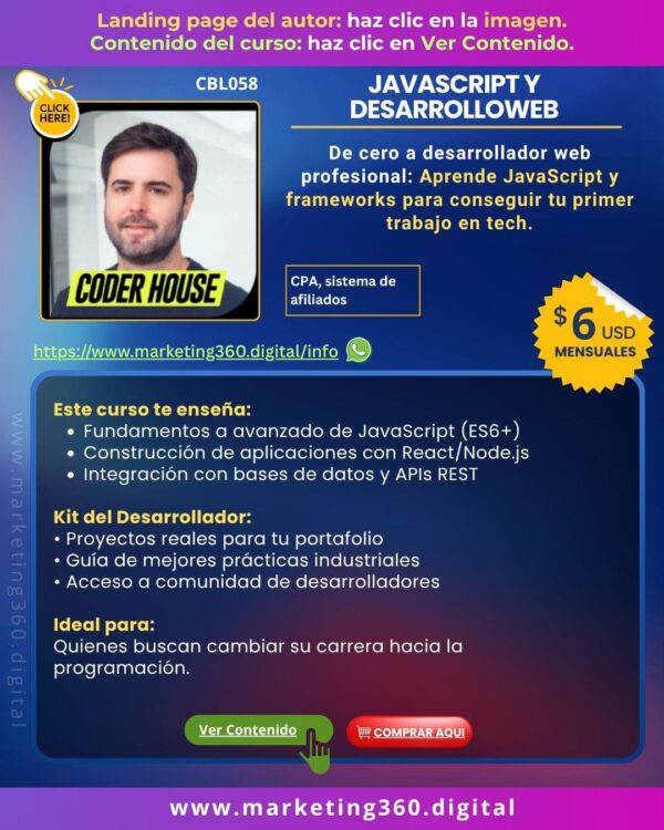 Javascript y desarrollo web - CBL058