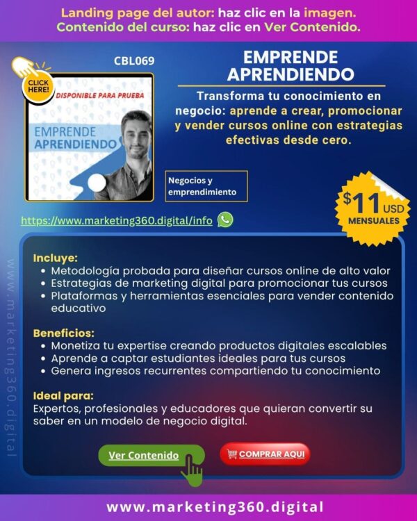 Emprende Aprendiendo - CBL069