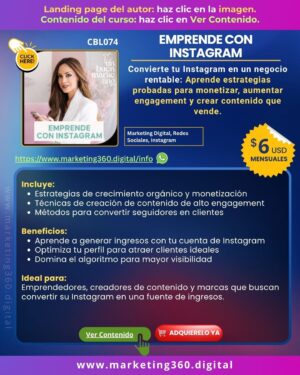 Emprende con Instagram - CBL074