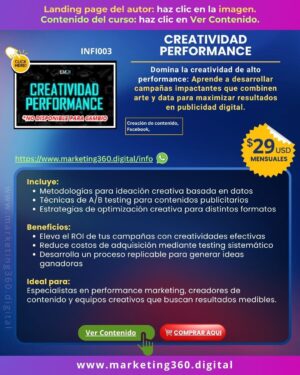 CREATIVIDAD PERFORMANCE INFI003